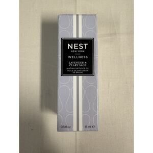 Nest New York Wellness Lavender & Clary Sage Misting Diffuser Oil .5 fl oz NEW